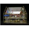 Image 2 : 3 SM DISPLAY CABINETS W/ASST. BRASS FIGURINES