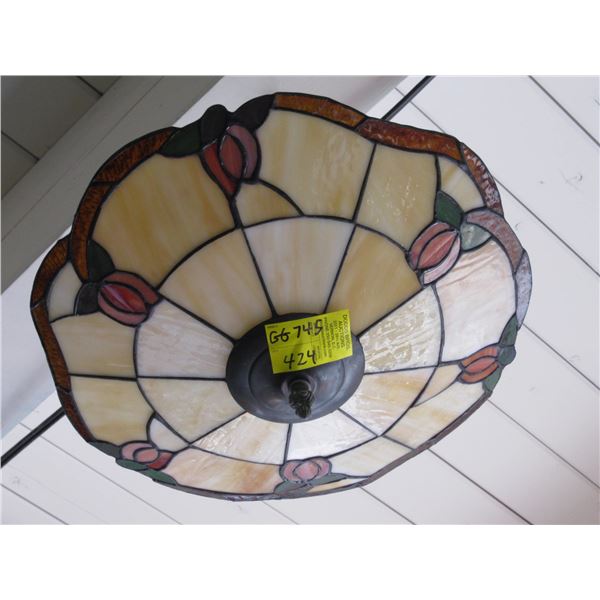 HANGING DECORATIVE GLASS LIGHT FIXTURE