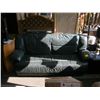 Image 1 : GREEN LEATHER SOFA