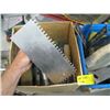 Image 2 : BOX & BUCKET OF ASST. TILE TOOLS, SCRAPERS, TROWELS, ETC.