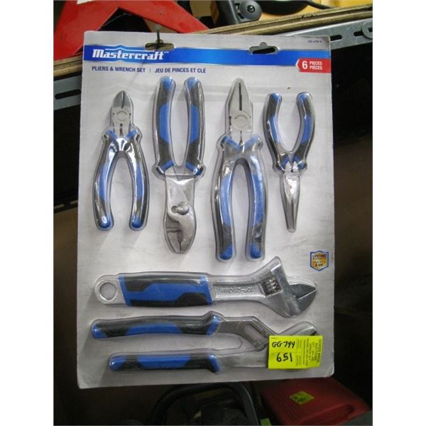 MASTERCRAFT PLIER & WRENCH SET