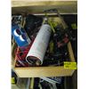 Image 1 : BOX OF MISC. TOOLS, PIPEWRENCH, HACKSAW, FILES, ETC.