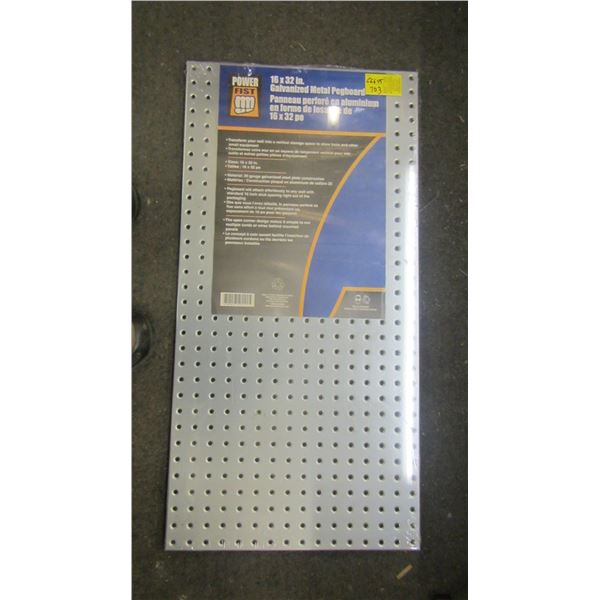 16X32" GALVANIZED METAL PEGBOARD