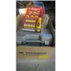 Image 3 : BOX OF MISC. SCREWDRIVER KIT, TIE DOWN STRAP, SANDING DRUM KIT, ETC.
