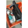 Image 2 : BIN OF MISC. BLACK & DECKER SANDER, PAINTING TOOLS, ETC.