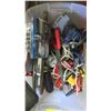 Image 2 : BIN OF MISC. SAWS, TOOLS, BACKUP CAMERA, ETC.