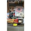 Image 1 : BOX OF MISC. TAPE, ROPE, RAT POISON, ETC.