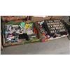 Image 1 : 2 BOXES OF MISC. ELECTRICAL, HOSE CLAMPS, MULTI DRAWER STORAGE UNIT, ETC.