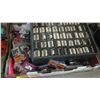 Image 3 : 2 BOXES OF MISC. ELECTRICAL, HOSE CLAMPS, MULTI DRAWER STORAGE UNIT, ETC.