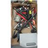 Image 2 : BOX OF MISC. 12V SURGE PROTECTOR, DEWALT CHARGER, ASST. TOOLS, MINI TOOL SET, ETC.