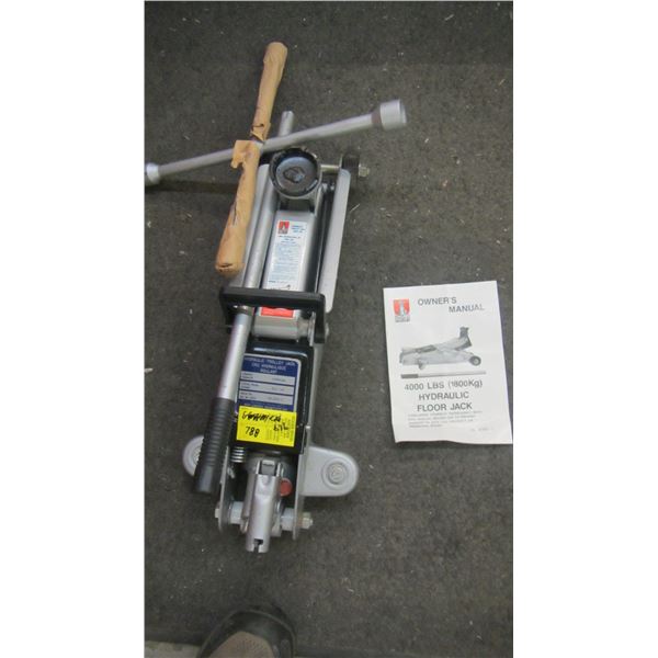 4000LB HYDRAULIC JACK W/STAR WHEEL WRENCH