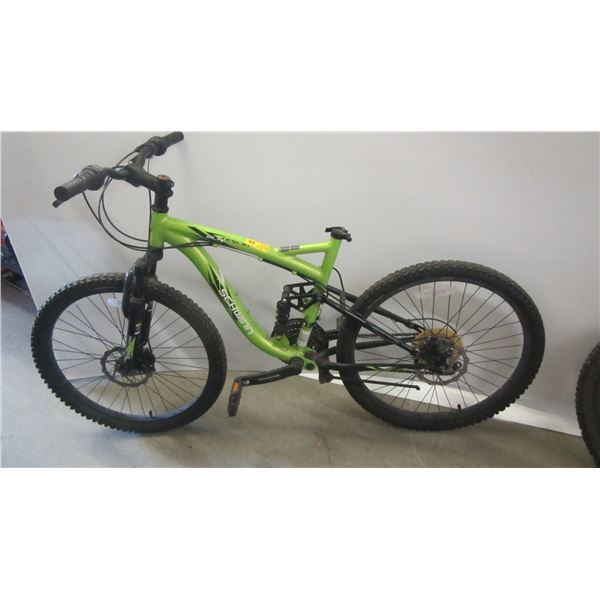 SCHWINN FULL SUSPENSION DISC BRAKES MOUNTAIN BIKE, NO SEAT