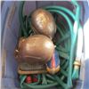 Image 2 : BIN OF MISC. HOSE, ELEPHANT FIGURINES, ETC.