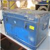 Image 1 : METAL BLUE STORAGE TRUNK