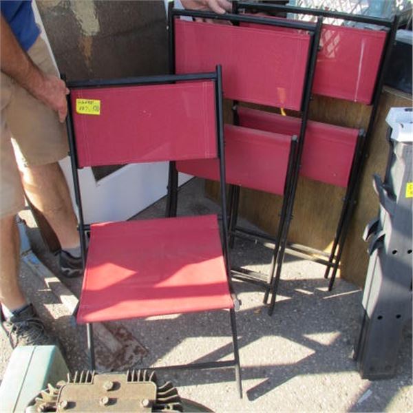 3 FOLDING PATIO CHAIRS