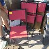 Image 1 : 3 FOLDING PATIO CHAIRS