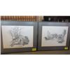 Image 1 : PAIR OF FRAMED NUMBERED PRINTS