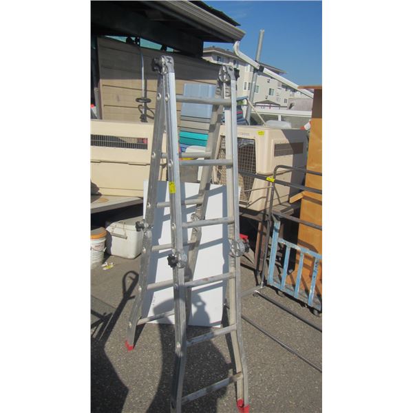 MULTI POSITION 12' ALUMINUM LADDER