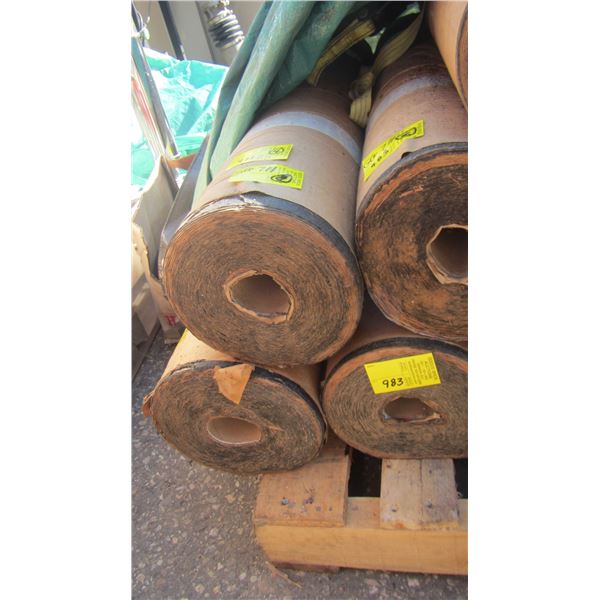 4 ROLLS OF ROOFING MATERIAL (FOR UNDER METAL ROOFING)