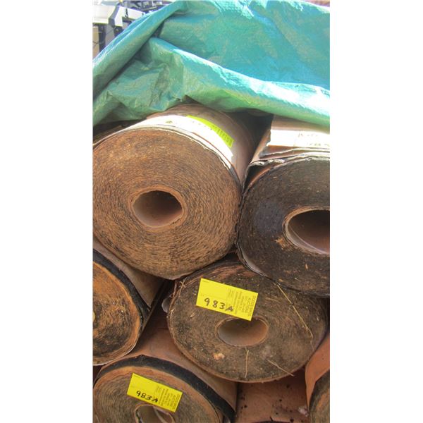 4 ROLLS OF ROOFING MATERIAL (FOR UNDER METAL ROOFING)