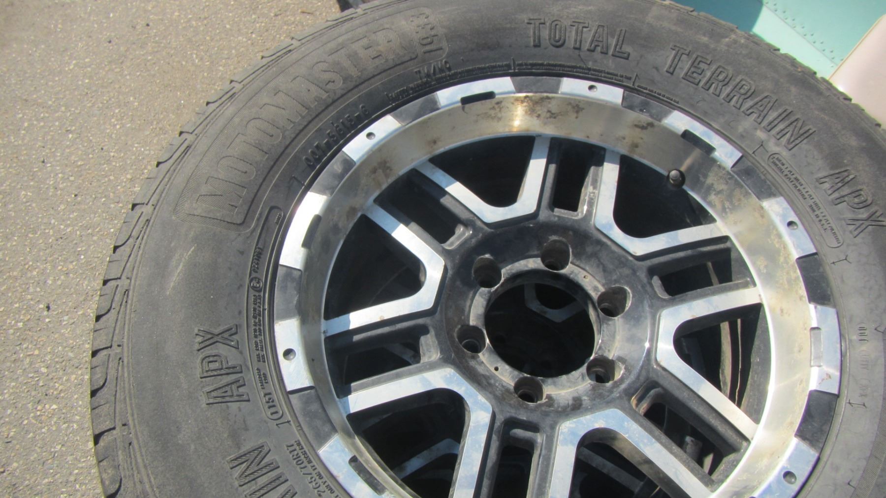 SET OF 26570R17 TIRES ON CHEV RIMS Dodds Auction Set of 26570r17 tires on chev rims dodds auction
