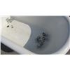 Image 2 : CLAWFOOTED ANTIQUE BATHTUB W/TAPS