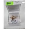 Image 2 : LADIES 14KT DIAMOND & 2 RUBIES RING - DIA. = .93 TCW w/A - $2,625. - SZ 7 3/4