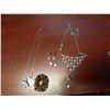Image 1 : COSTUME JEWELLERY, BROOCH, NECKLACE & EARRING SET, BUG NECKLACE
