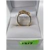 Image 2 : LADIES 14K NUGGET DESIGN RING, 6.5G SZ 8