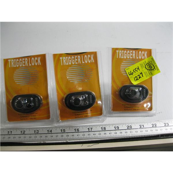 3 NEW TRIGGER LOCKS - Dodds Auction