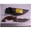 Image 1 : WOOD AND METAL HANDLE KNIFE WITH SHEATH