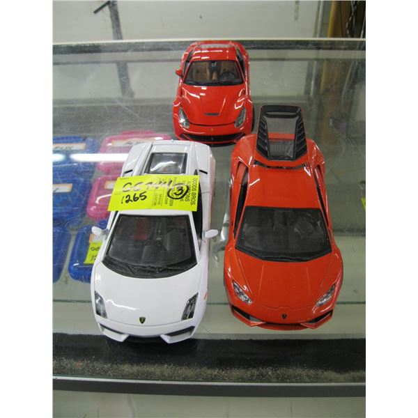 3 DIE CAST CARS