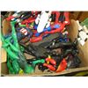 Image 2 : BOX OF ASSORTED FIGURINES, BAT MAN, SPIDER MAN, STAR WARS ETC