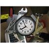 Image 2 : BOX OF MISC POWER BARS, PORTABLE MP3 PLAYER, CLOCK ETC