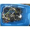 Image 2 : BIN OF ASSORTED WIRES, CONNECTORS ETC