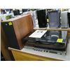 Image 1 : 1975 SONY ALL IN ONE STEREO SYSTEM WITH CASSETTE AND TURNTABLE WITH EUROPEAN PLUG, COMES WITH SPEAKE