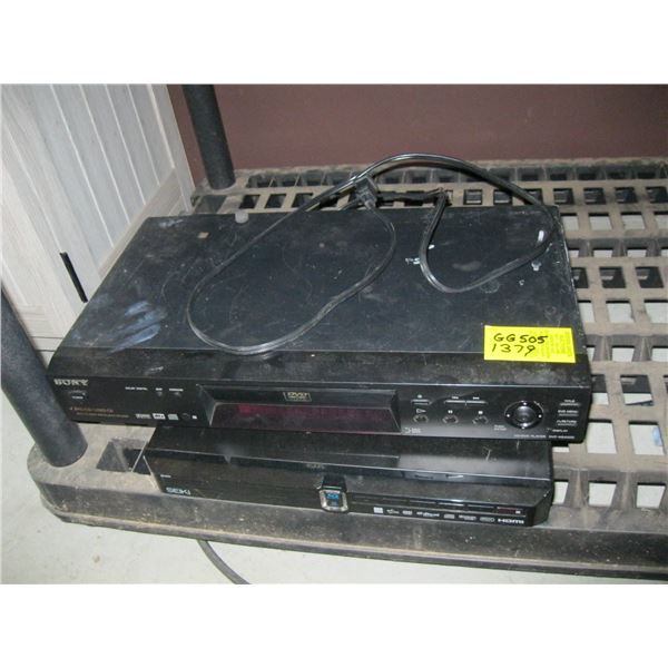 SONY DVD PLAYER AND A SEIKI DVD PLAYER