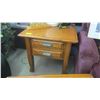 Image 2 : OAK COFFEE AND 3 END TABLE SET.