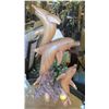 Image 1 : DECORATIVE 3 DOLPHIN WOOD CARVING