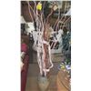 Image 1 : VASE WITH DECORATIVE STICKS ETC