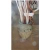 Image 2 : VASE WITH DECORATIVE STICKS ETC