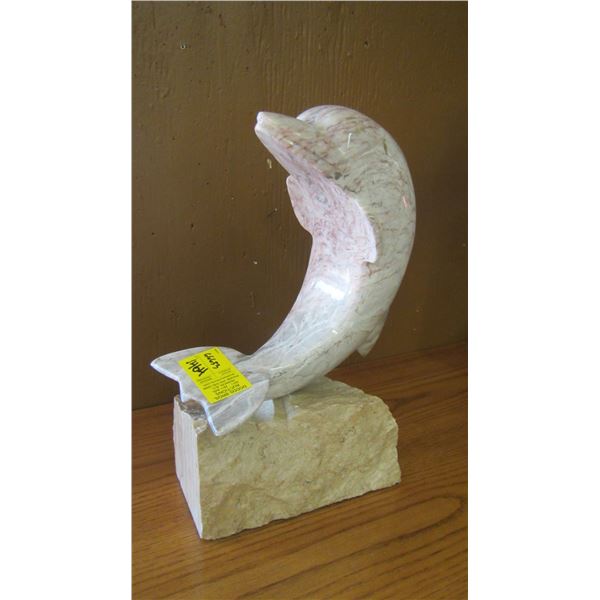 STONE CARVED DOLPHIN