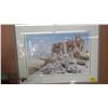 Image 1 : FRAMED SIGNED AND NUMBERED PRINT OF THE WOLVES BY SEEREY-LESTER