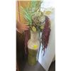 Image 1 : LARGE CERAMIC VASE WITH FLOWERS