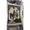 Image 1 : LARGE WALL HANGING DONE WITH ALPACA FUR OF ALPACA HERDER