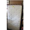 Image 1 : SINGLE BOX SPRING AND MATTRESS WITH BEDFRAME AND HEAD BOARD