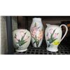 Image 1 : MATCHING 3 PCE ENGLISH POTTERY VASE SET, BRENTLEIGH WARE, SOUTHPORT