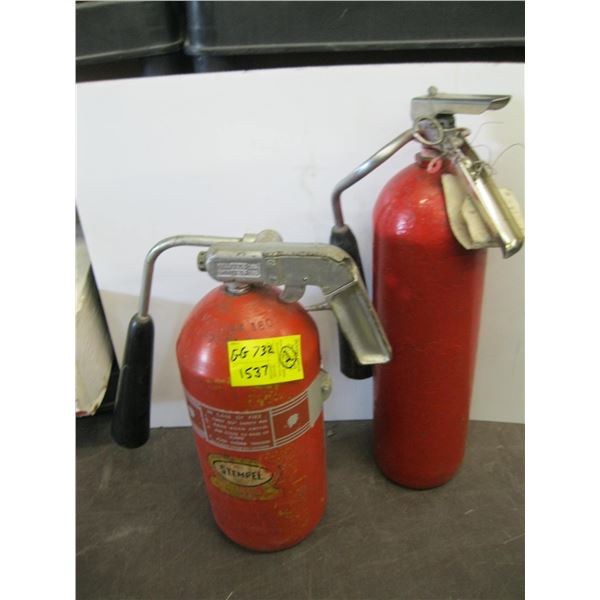 2 FIRE EXTINGUISHERS