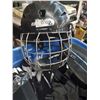 Image 3 : BIN WITH ASSORTED HOCKEY HELMET, GLOVES, STREET HOCKEY GEAR ETC