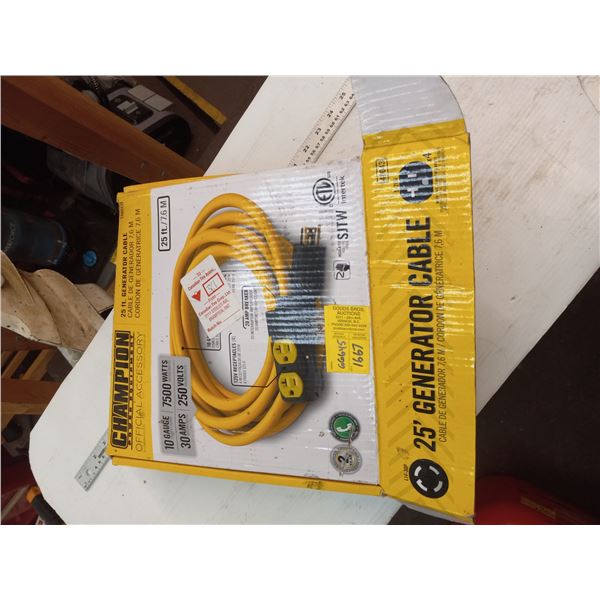 10 G 30 AMP 25' OUTDOOR EXTENSION CORD